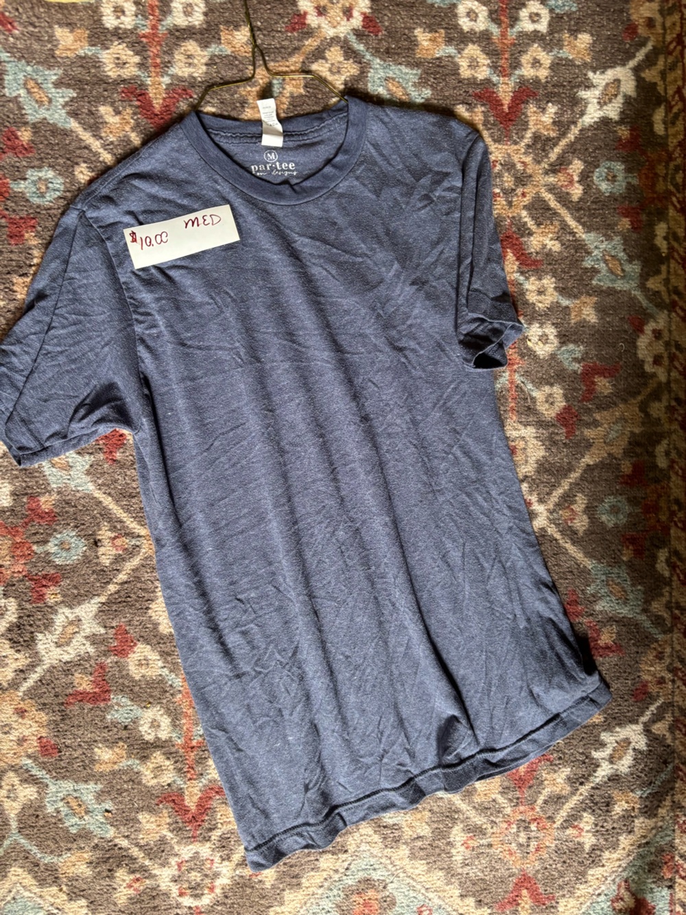 Heather Navy Blue Short Sleeve Tee